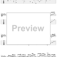 Gavotte in E - Guitar Tab