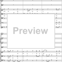 Arioso and Chorus from Cantata no. 22  ("Jesus nahm zu sich die Zwölfe") - Full Score