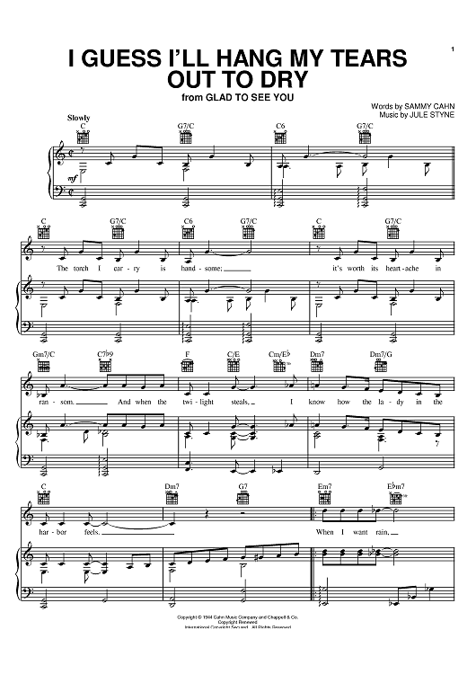 Guess I'll Hang My Tears Out To Dry