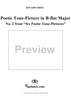 Poetic Tone-Picture in B-flat Major - No. 2 from "Six Poetic Tone-Pictures" Op. 3