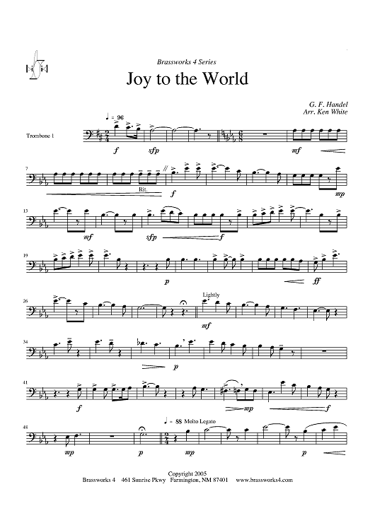 Joy to the World - Trombone 1 (opt. F Horn)