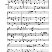 Flötenserenade (Flute serenade) - Score