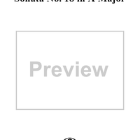 Sonata No. 18 in A Major - Flute