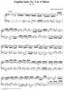 English Suite No. 2 in A Minor (BWV807)