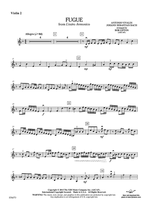 Fugue from L'estro Armonico - Violin 2