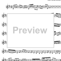 Three Part Sinfonia No.13 BWV 799 a minor - B-flat Tenor Saxophone