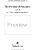 The Pirates of Penzance - Act I, No. 2: Pour, o King, the pirate sherry - Vocal Score