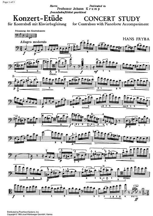 Concert Study - Double Bass