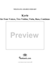 Kyrie for Four Voices, Two Violins, Viola, Bass, Continuo,  K. 116 (K90a) - Full Score