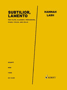 Subtilior, Lamento - Score and Parts