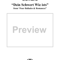 Four Ballades & Romances, Op.75, No.1 Edward, "Dein Schwert Wie ists"