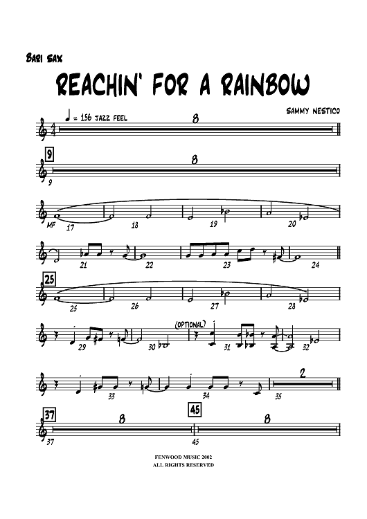 Reachin' For a Rainbow - Baritone Sax