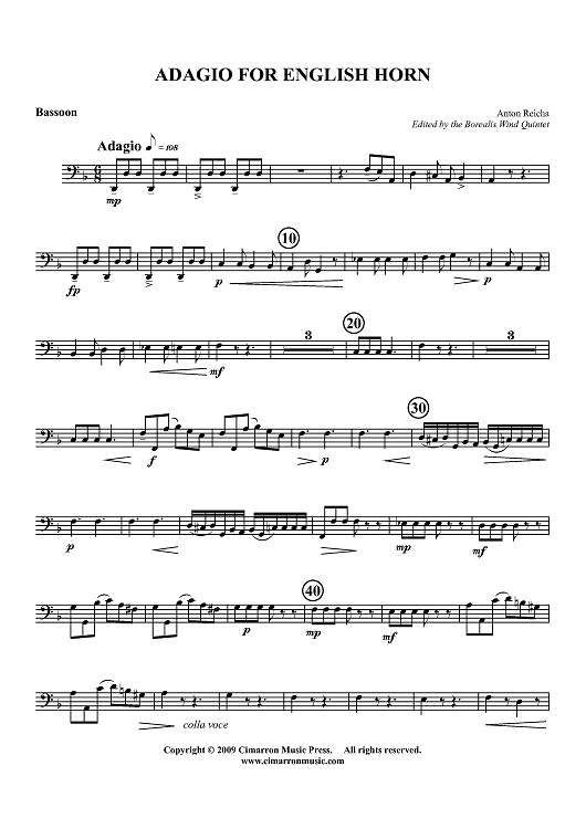 Adagio for English Horn - Bassoon