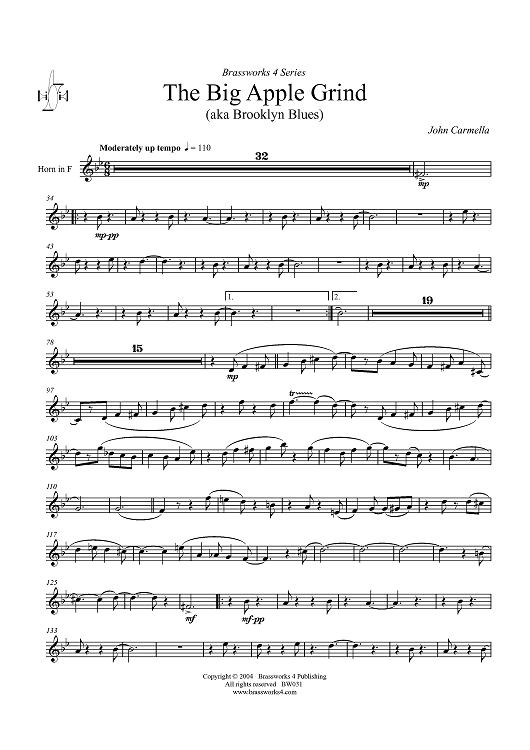 The Big Apple Grind - Horn in F