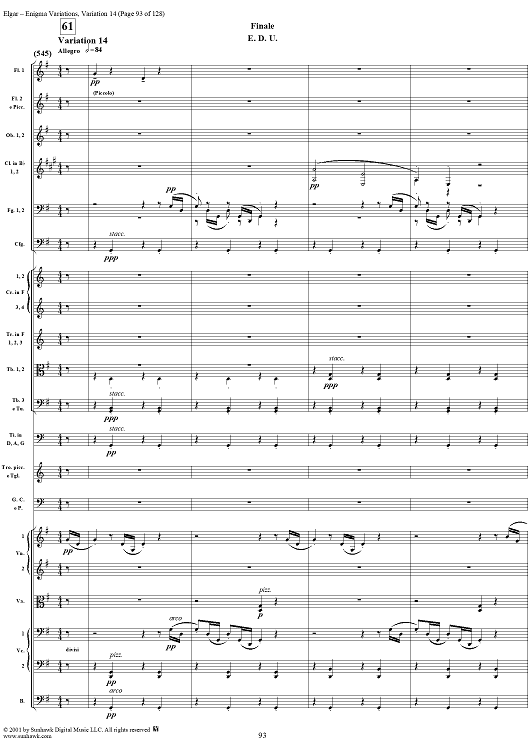 Enigma Variations, Op. 36: No. 14