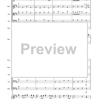 Water Music (Minuet and Bourrée) - Score