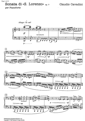Sonata di S. Lorenzo Op. 7