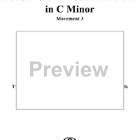 Double Clavier Concerto No. 3 in C Minor, Movement 3   (BWV 1062) - Score