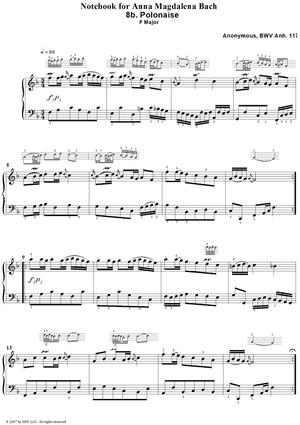 8b. Polonaise in F Major (anonymous)