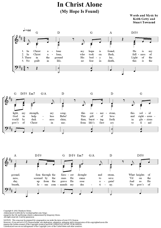 In Christ Alone (My Hope Is Found)