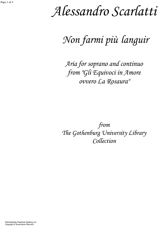 Non farmi più languir