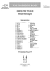 Gravity Wave - Score Cover