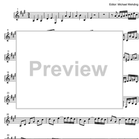 Three Part Sinfonia No.10 BWV 796 G Major - Bass Clarinet