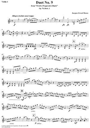 Duet No. 9 - Violin 1