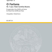 O Fortuna - Choral Score