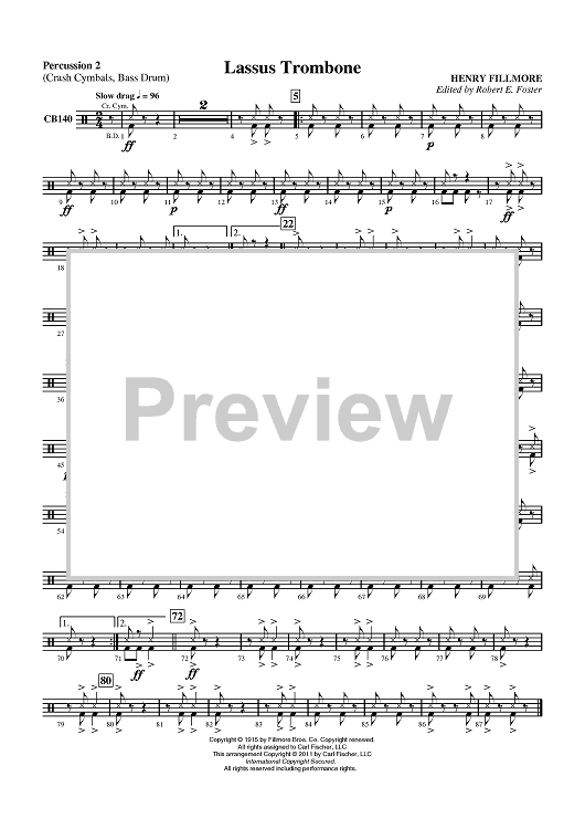 Lassus Trombone - Percussion 2