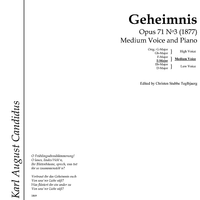 Geheimnis Op.71 No. 3