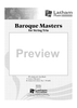 Baroque Masters - for String Trio - Score