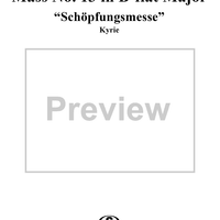 Mass No. 13 in B-flat Major: No. 1, Kyrie