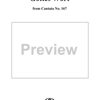 "Gottes Wort", Duet, No. 3 from Cantata No. 167: "Ihr Menschen, rühmet Gottes Liebe" - Piano Score