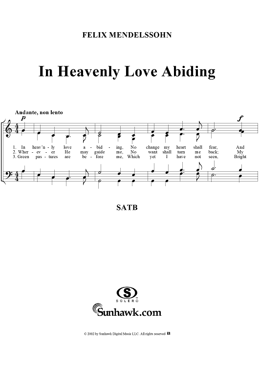 In Heavenly Love Abiding