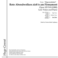 Rote Abendwolken zieh'n am Firmament Op.103 No. 8