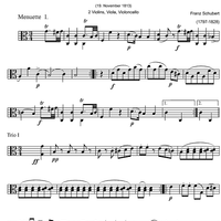 5 Minuets D89 - Viola