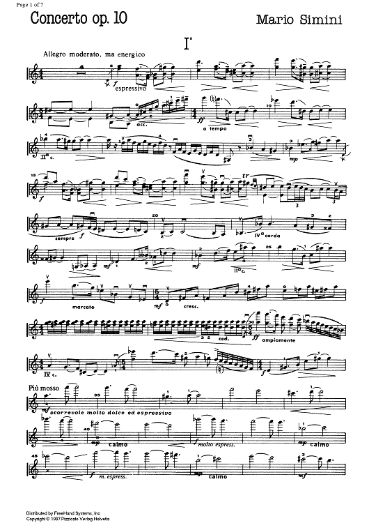 Concerto Op.10 - Violin