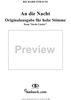 6 Lieder, Opus 68, No. 1,  An die Nacht (Clemens Brantano),