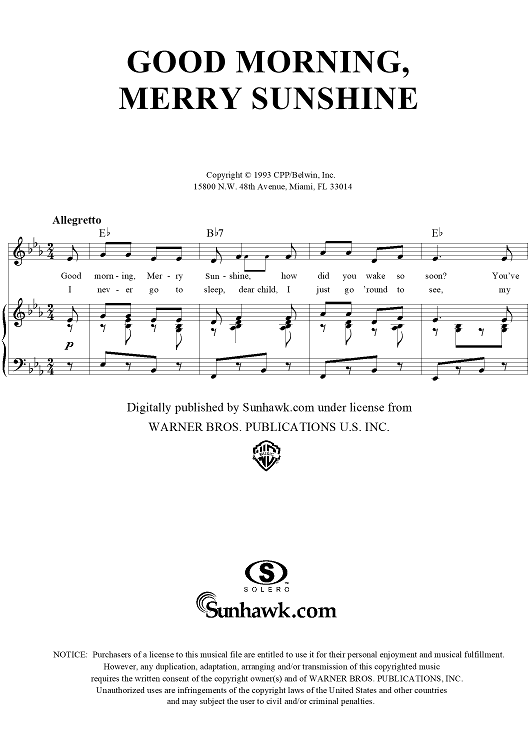 Good Morning, Merry Sunshine