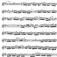 Sonata A Major BWV 1014 - Score