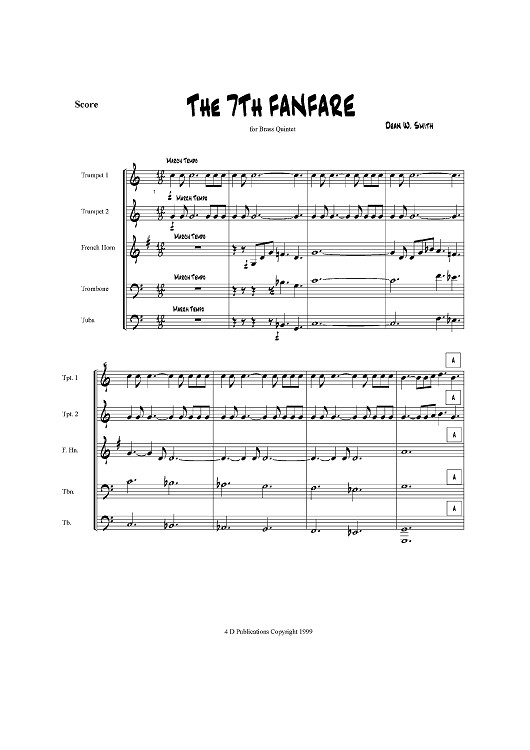 The 7th Fanfare - Score