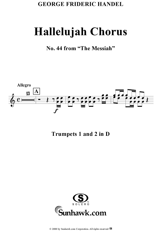 Hallelujah Chorus - Trumpets