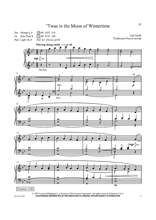 ’Twas in the Moon of Wintertime