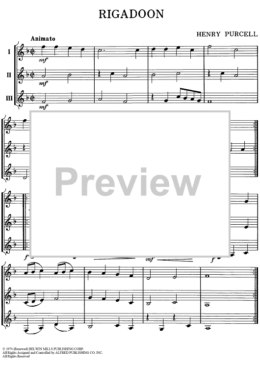 Rigadoon - Horn in F