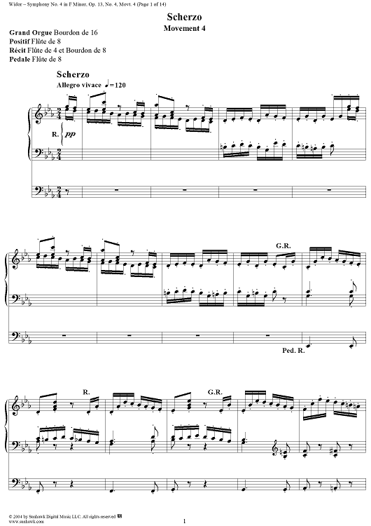 Symphony No. 4, Op. 13, No. 4: Movt. 4
