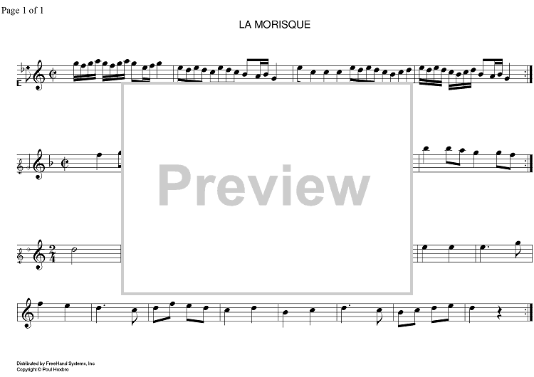 30 Dances from Thoinot Arbeaus Dancing School - La Morisque