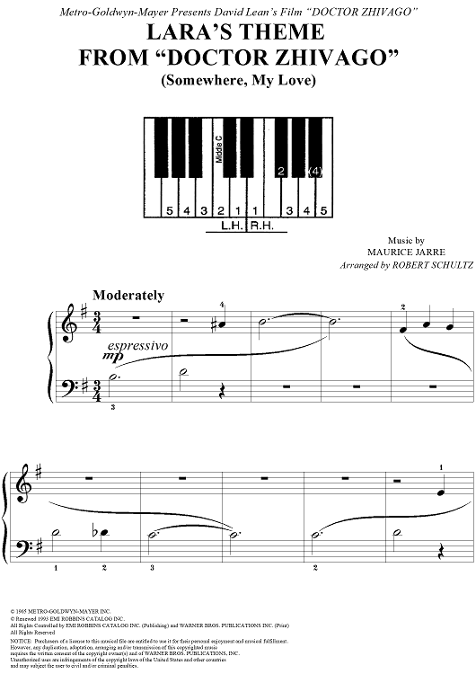 Lara's Theme (Somewhere, My Love)