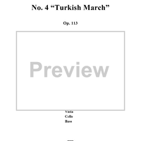 Turkish March, No. 4 from "Die Ruinen von Athen", Op. 113 - Full Score