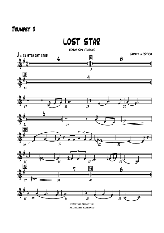 Lost Star - Trumpet 3